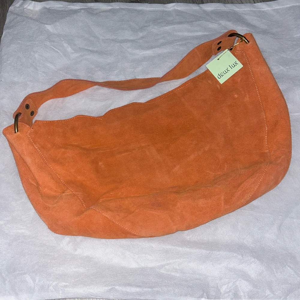 Orange Deux Lux Slouch Bag